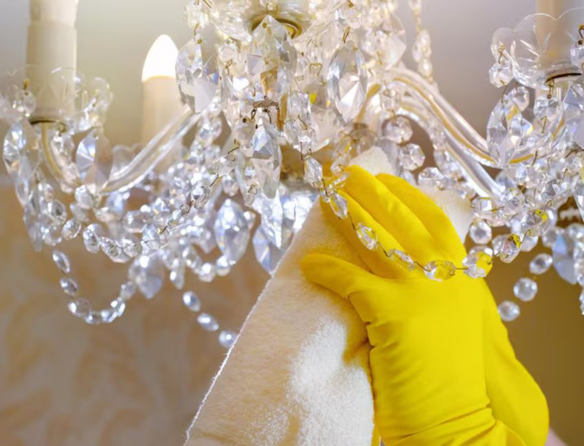 chandelier cleaning service - Grand Power Cleaners