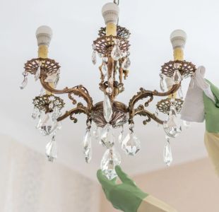 chandelier cleaning